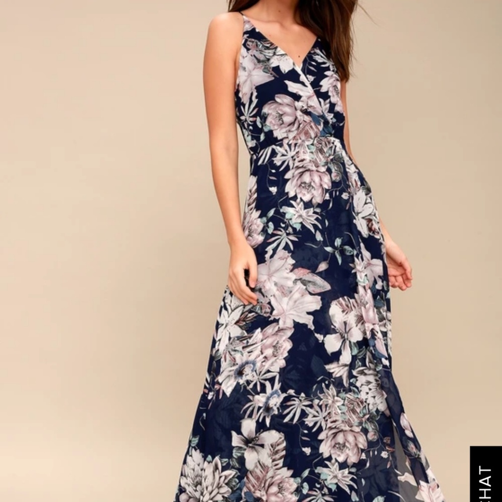 Lulu's Navy maxi dress